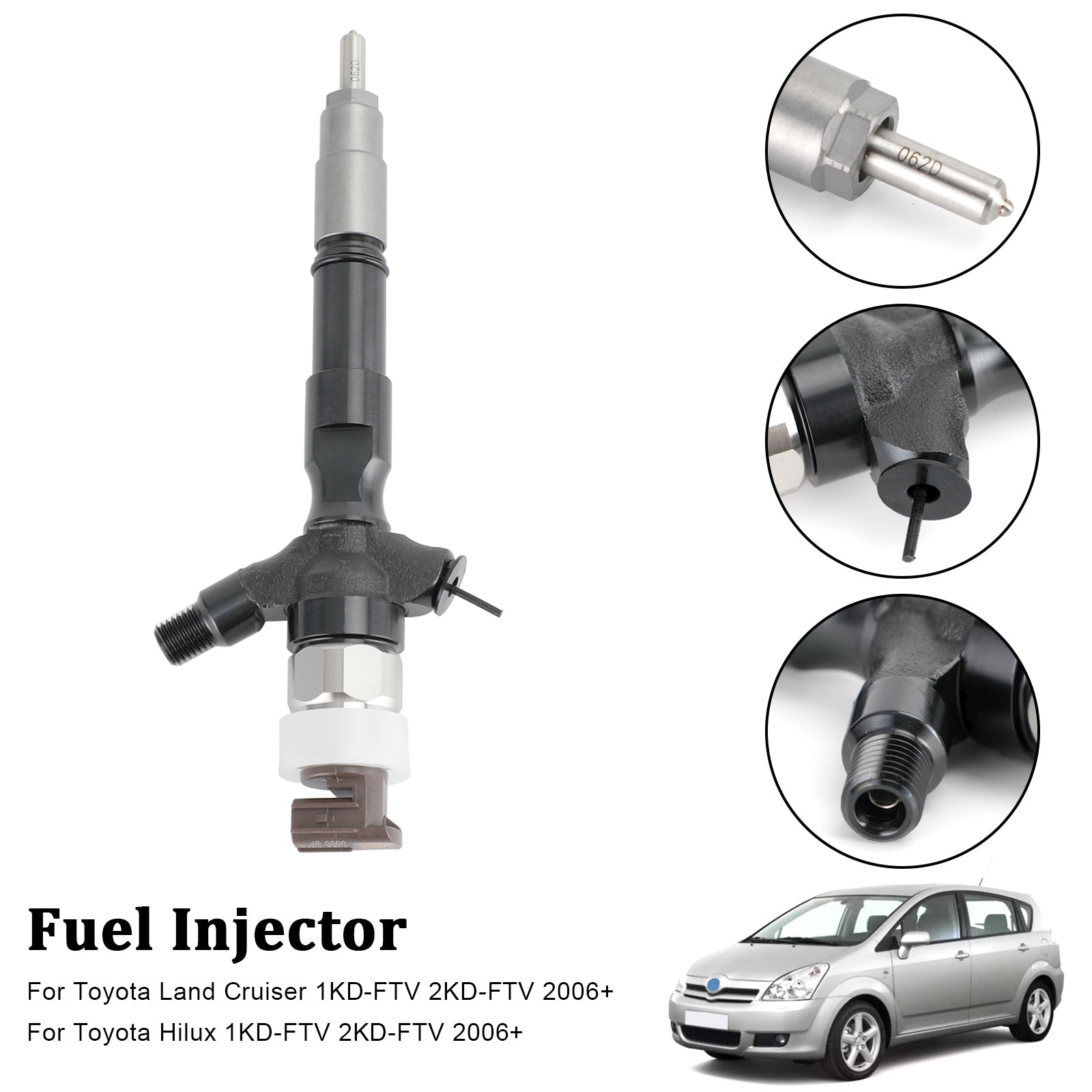 23670-0R020 Fuel Injector for Toyota RAV4 Corolla 095000-6040 Single Piece