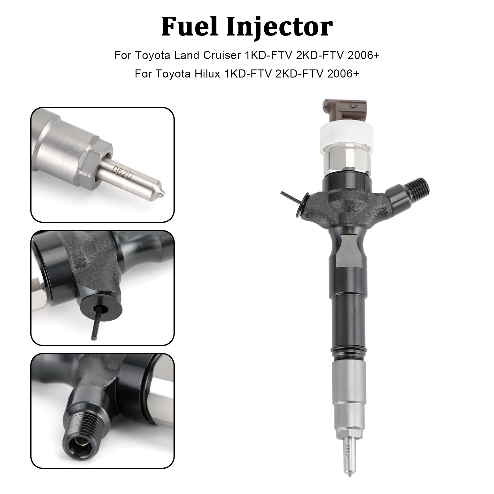 Fuel Injector 23670-0R020 Compatible with Toyota Corolla RAV4 095000-6040 Single Unit