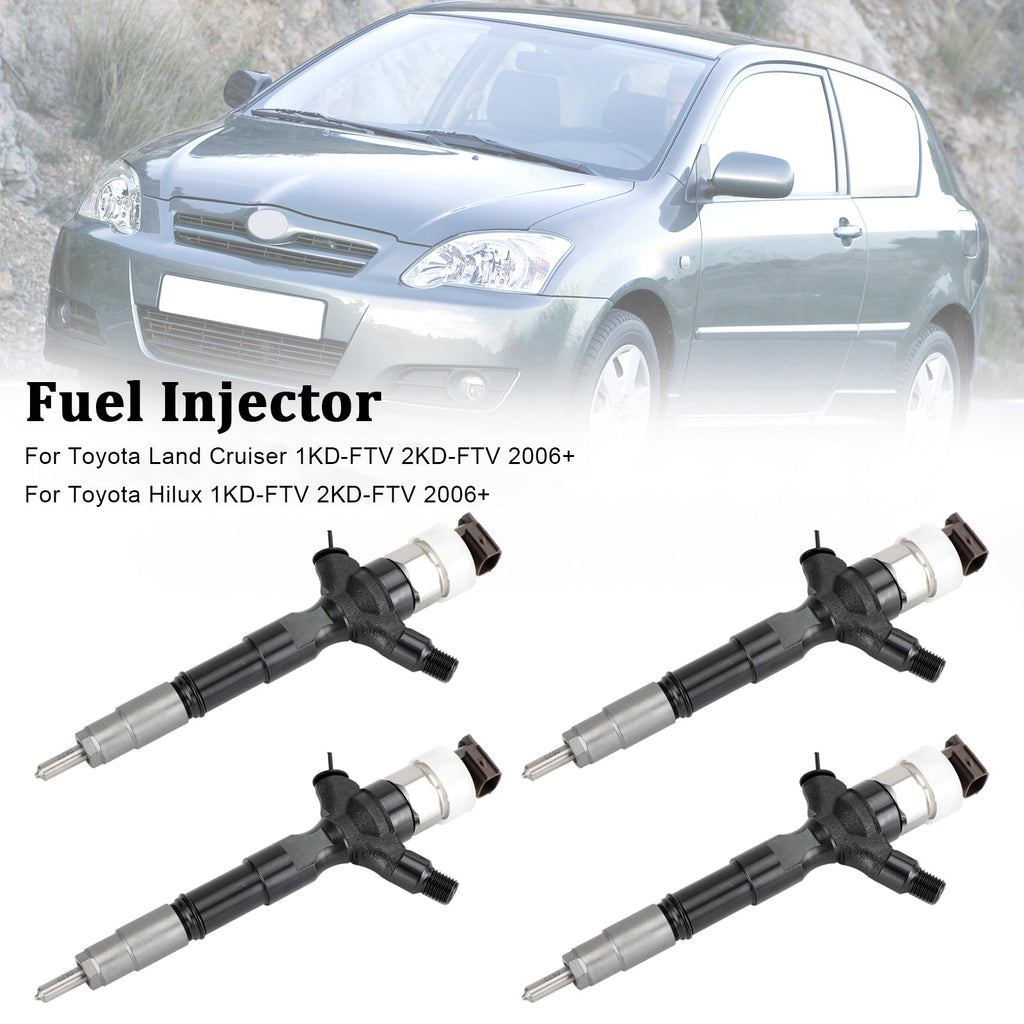 4 Fuel Injectors 23670-0R020 Compatible with Toyota RAV4 and Corolla 095000-6040