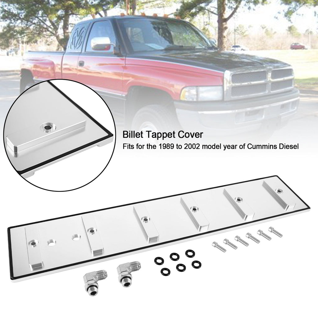 1989-2002 Cummins 5.9L Diesel Engine Billet Tappet Cover