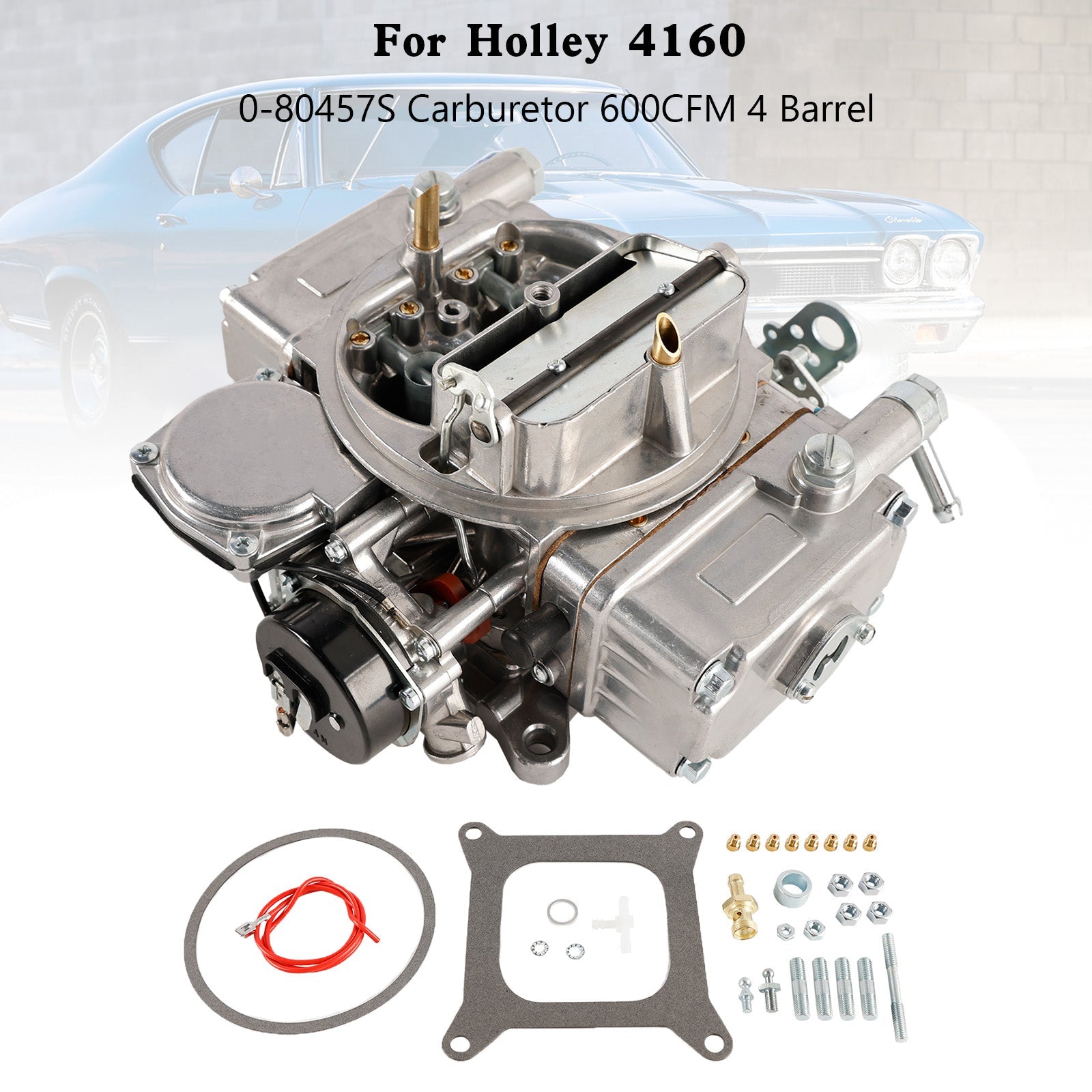 600CFM 4 Barrel Holley Carburetor 4160 Model 0-80457S