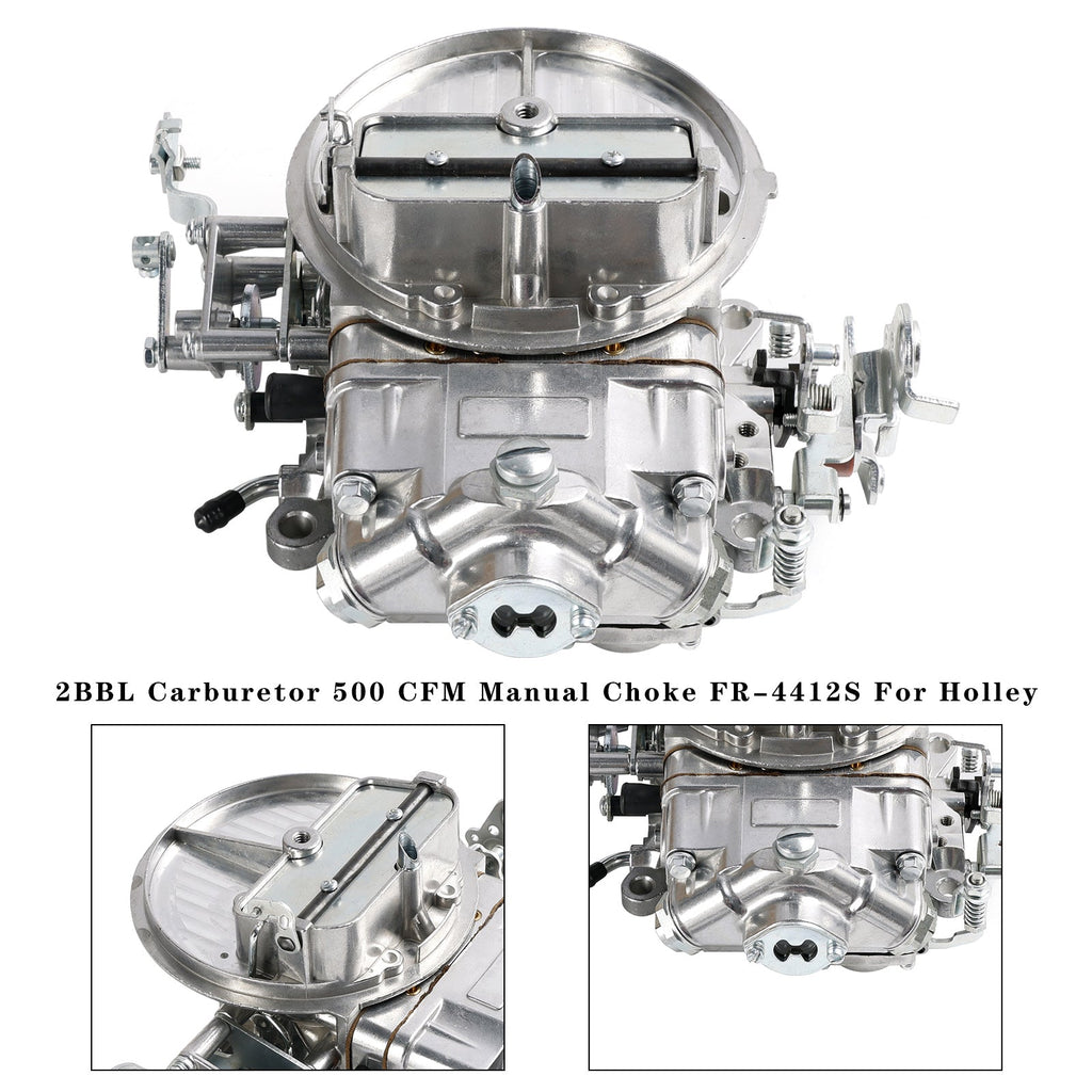 Holley FR-4412S 500 CFM 2 Barrel Manual Choke High Flow Carburetor