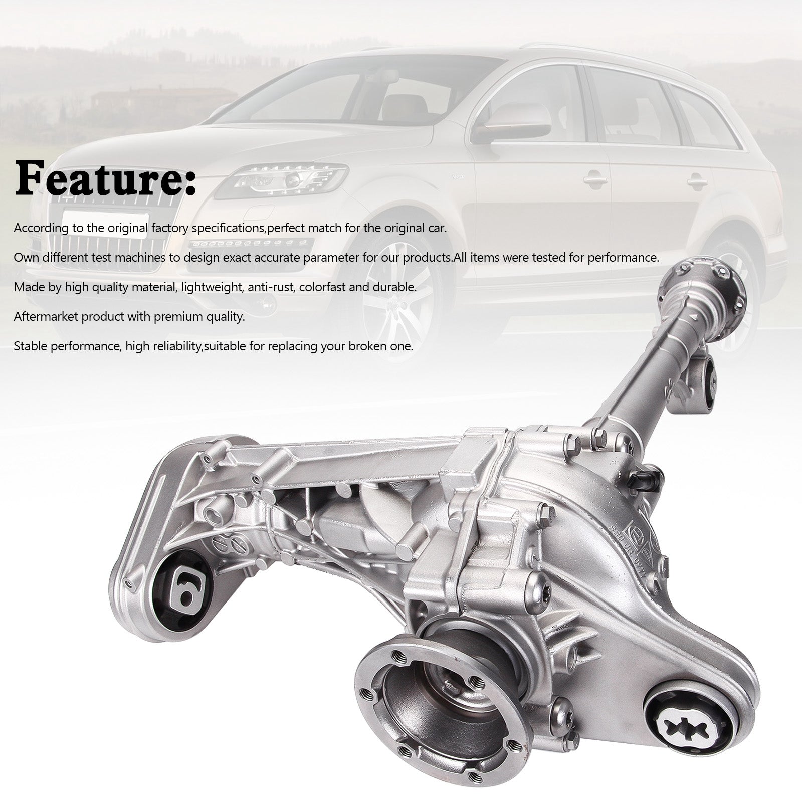 0BM409505L Front Axle Differential Transmission for VW Touareg 7P Q7 3.0 TDI 4L