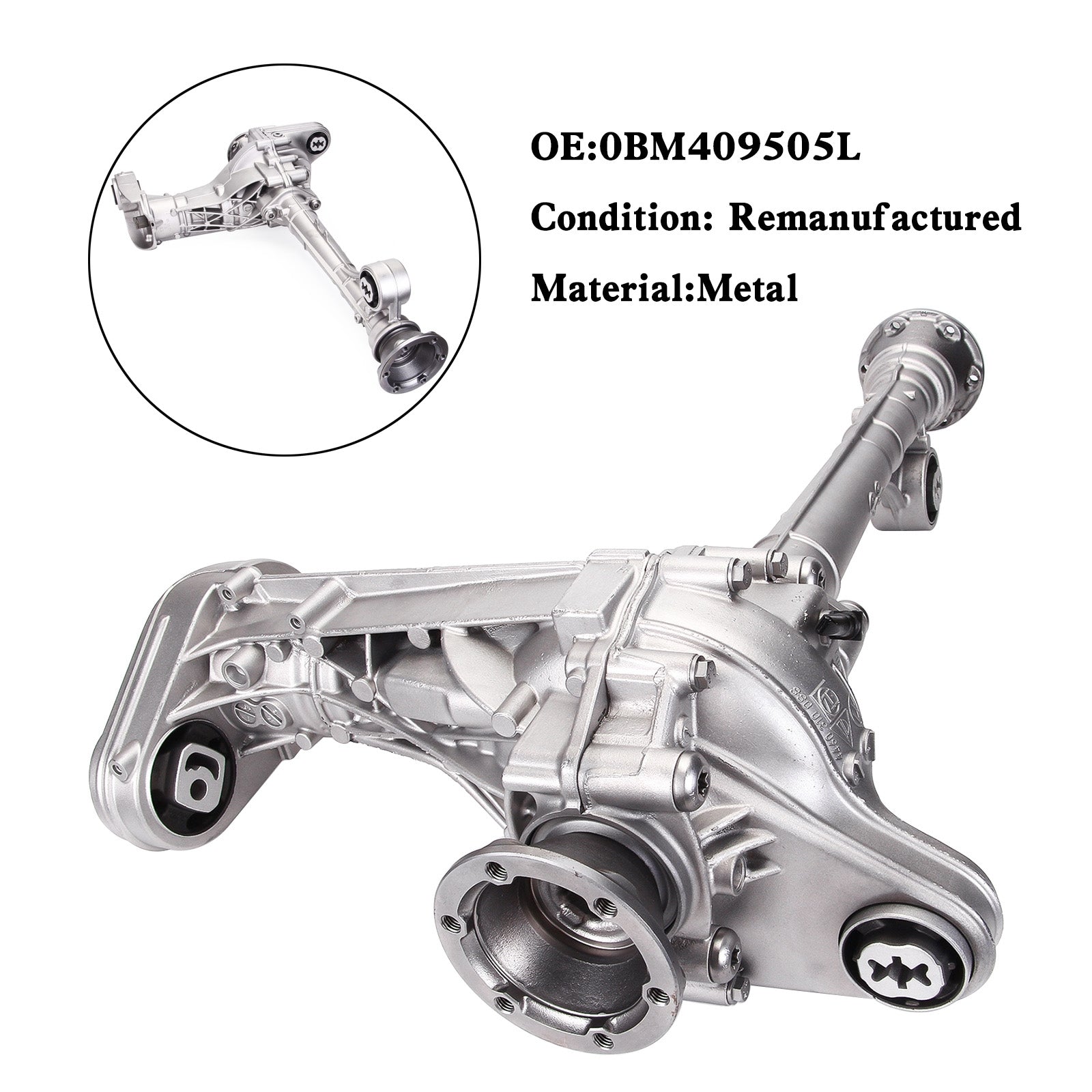 0BM409505L Front Axle Differential Transmission for VW Touareg 7P Q7 3.0 TDI 4L