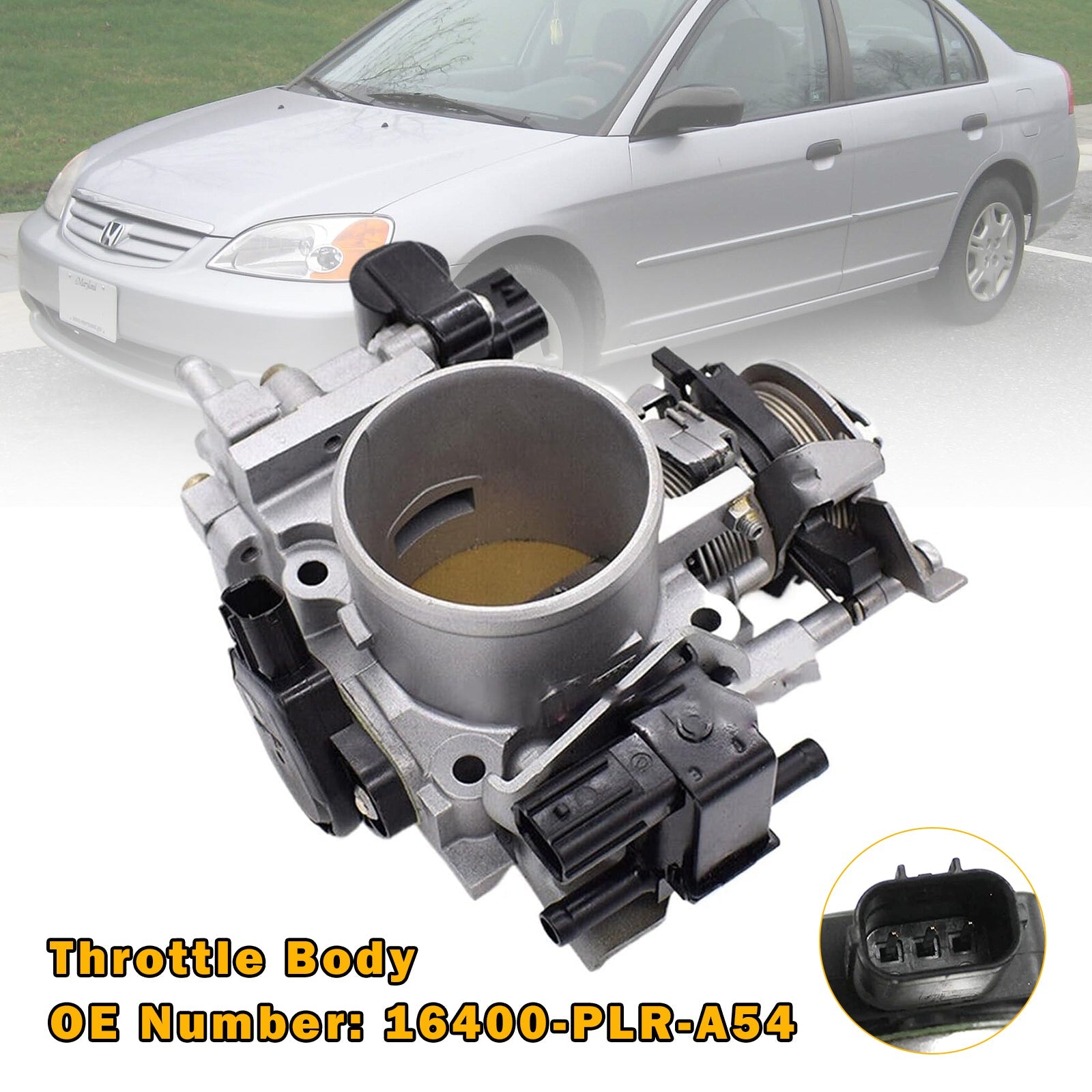 2001-2005 Honda Civic 1.7L Automatic Transmission Throttle Body 16400-PLR-A54