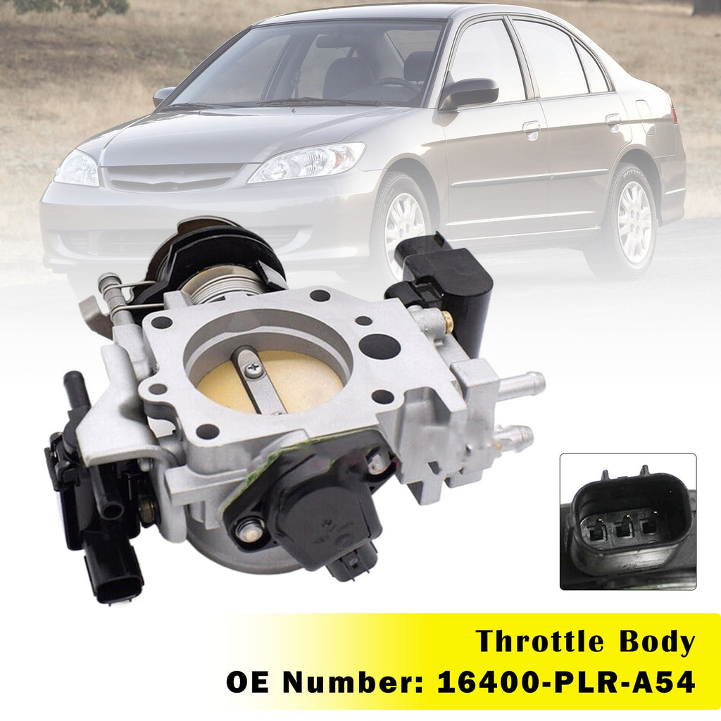 Throttle Body Assembly 16400-PLR-A54 2001 2002 2003 2004 2005 Honda Civic 1.7L