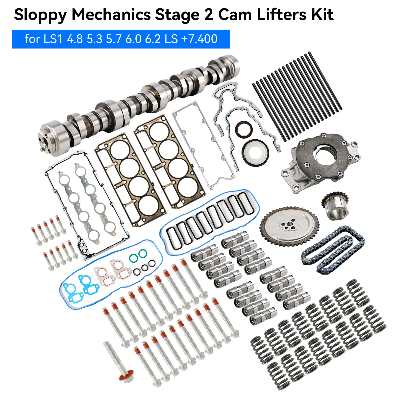 2001-2005 LS6 5.7L V8 Sloppy Mechanics Stage 2 Performance Cam Lifters Set