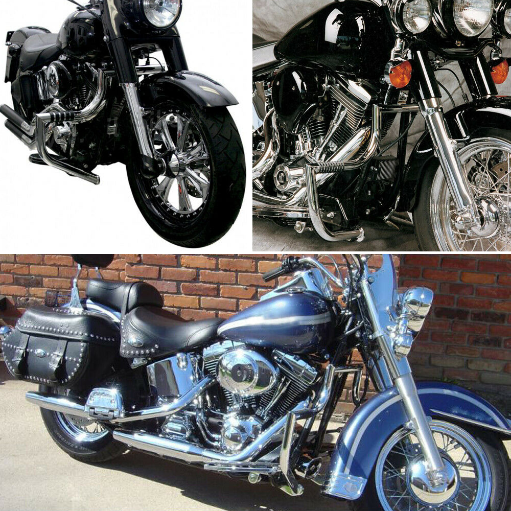2000-2017 FLSTC FLSTF Softail Fat Boy Deluxe Motorcycle Protective Engine Guard Crash Bar