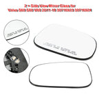 Replacement Side View Mirror Glass Set for 2011-18 Volvo S60 V60 S80