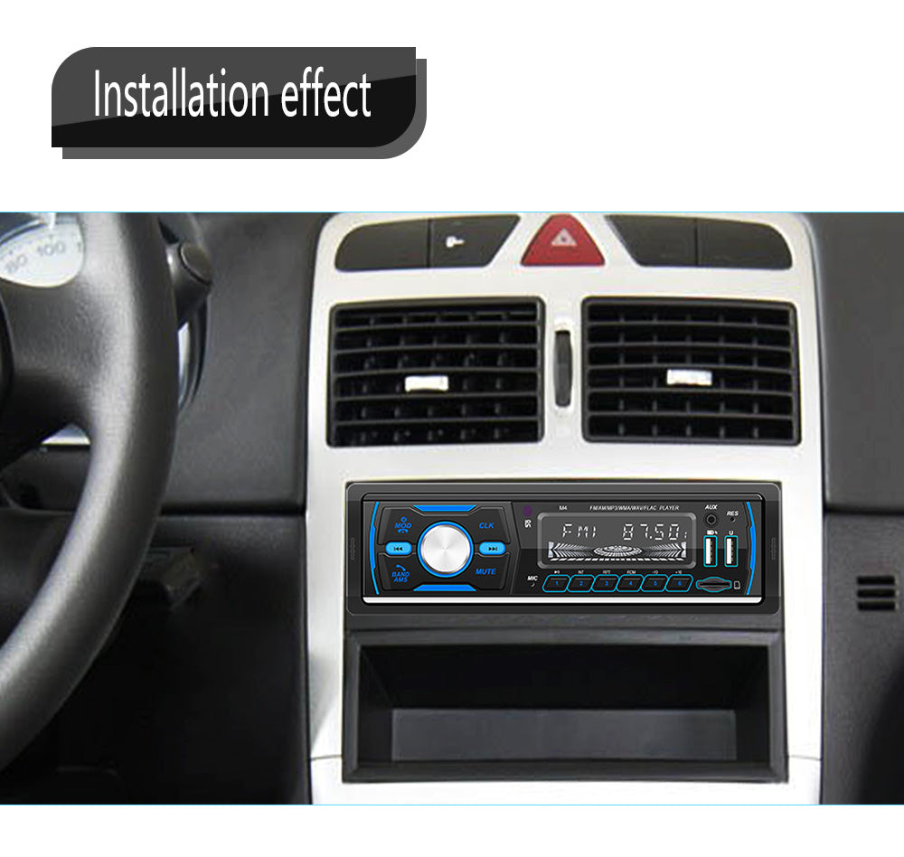 1 DIN In-Dash Bluetooth Stereo Radio MP3 Player with USB AUX FM AM RDS DAB