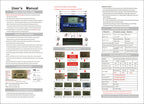 MPPT PWM Solar Battery Charger Controller 12V-24V Compatible with Lead-Acid and Lithium Lifepo4