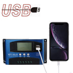 MPPT PWM Solar Battery Charger Controller 12V-24V Compatible with Lead-Acid and Lithium Lifepo4