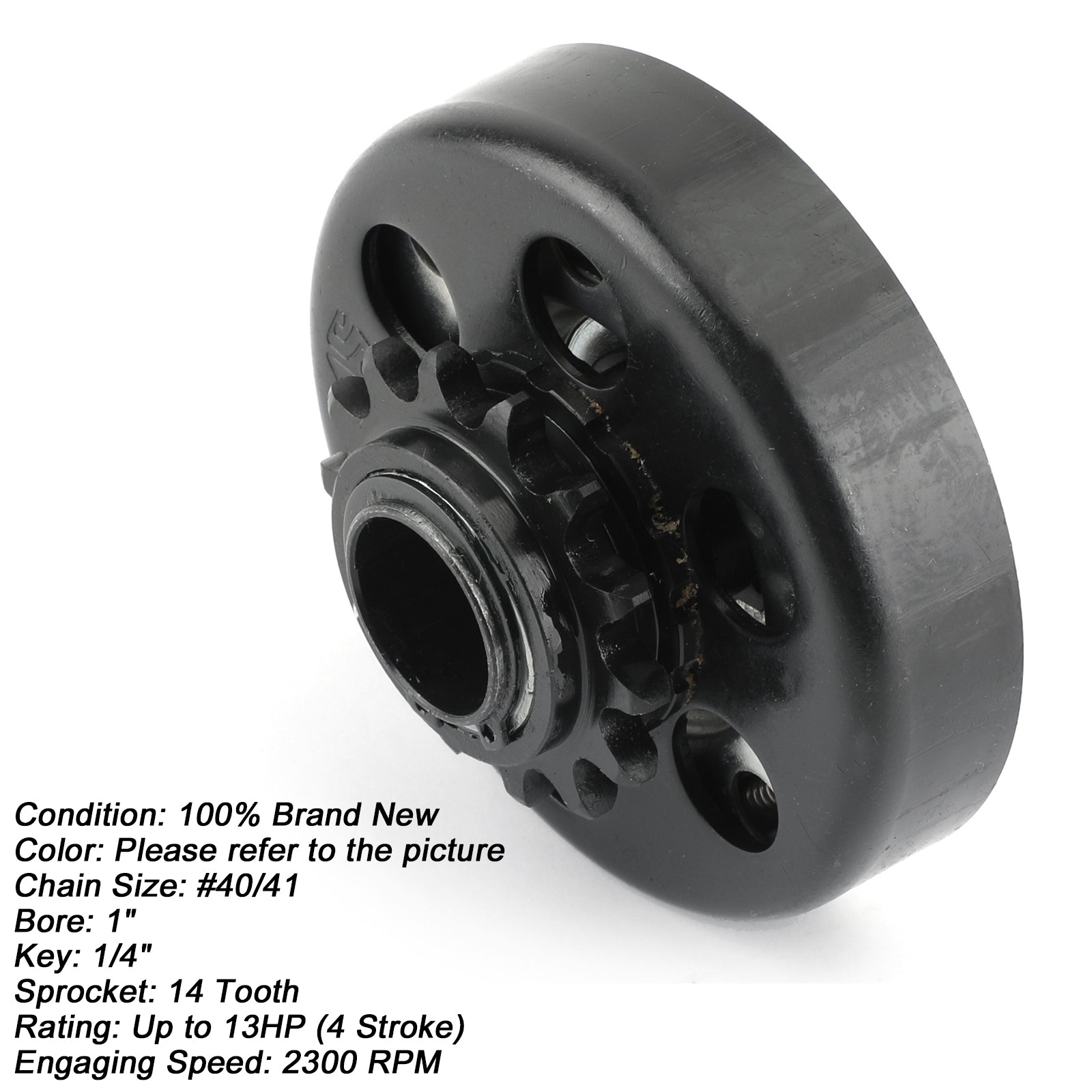 13HP Centrifugal Clutch Go Kart Engine 14 Tooth 1in Bore 40 41 420 Chain California Market
