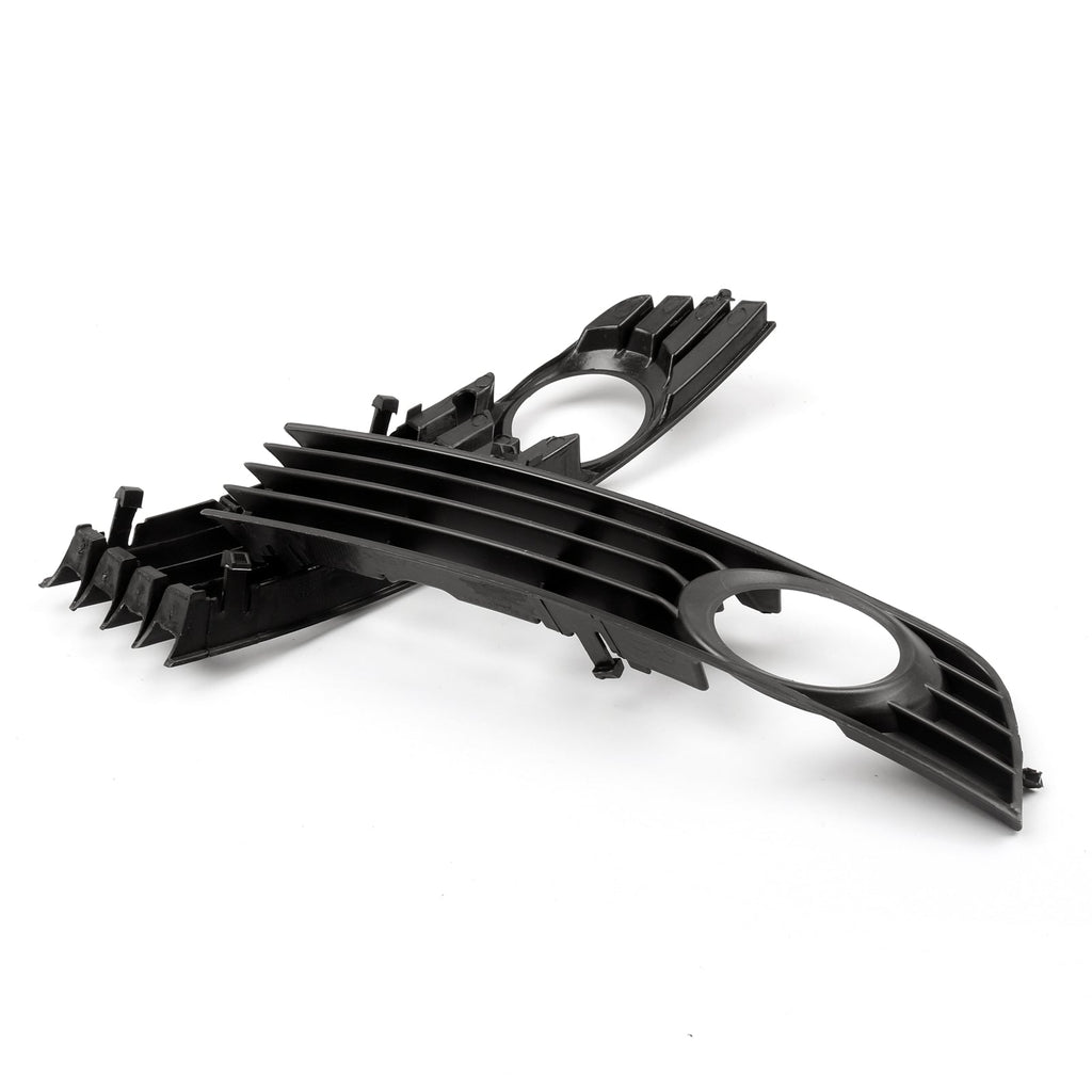 Fog Light Lamp Grille Cover Lower Bumper 2pc Set for Audi A4 B6 2002-2005
