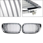 BMW 3 Series E46 Chrome Front Kidney Grille Hood 2002-2005 4 Door