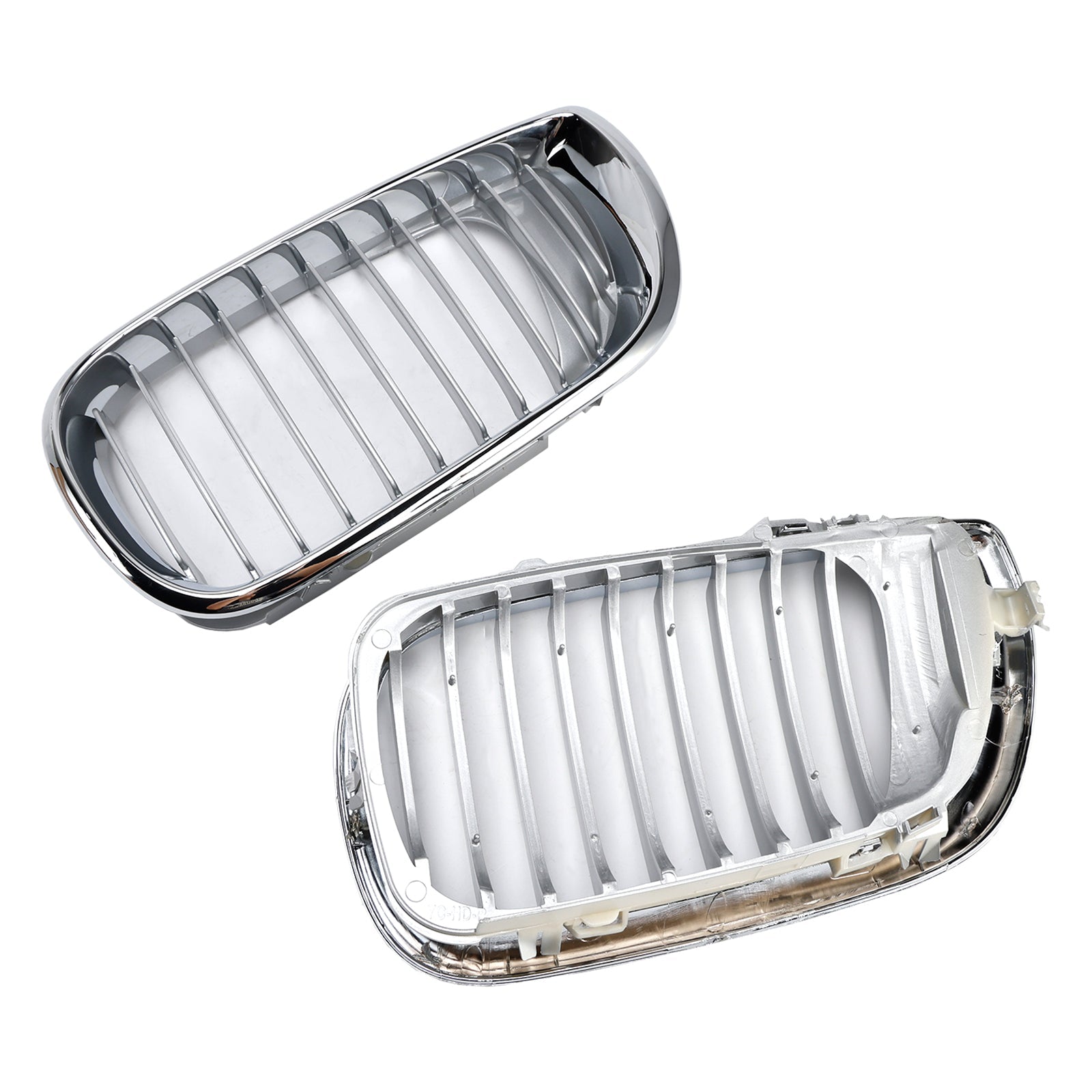 2002-2005 E46 BMW 3 Series 4-Door Chrome Front Kidney Hood Grill Insert
