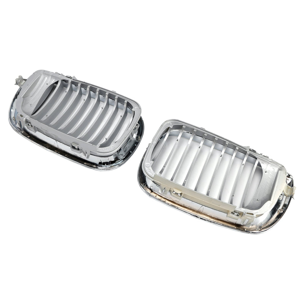 BMW 3 Series E46 Chrome Front Kidney Grille Hood 2002-2005 4 Door