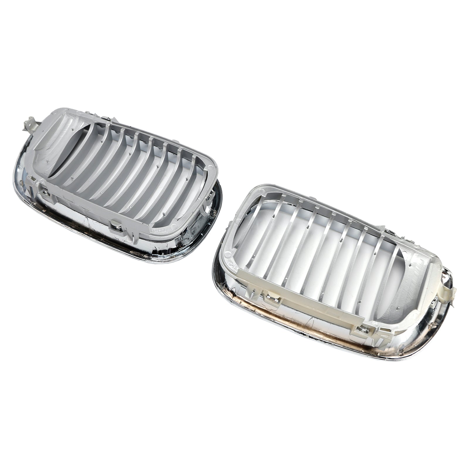BMW 3 Series E46 Chrome Front Kidney Grille Hood 2002-2005 4 Door