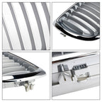 2002-2005 E46 BMW 3 Series 4-Door Chrome Front Kidney Hood Grill Insert