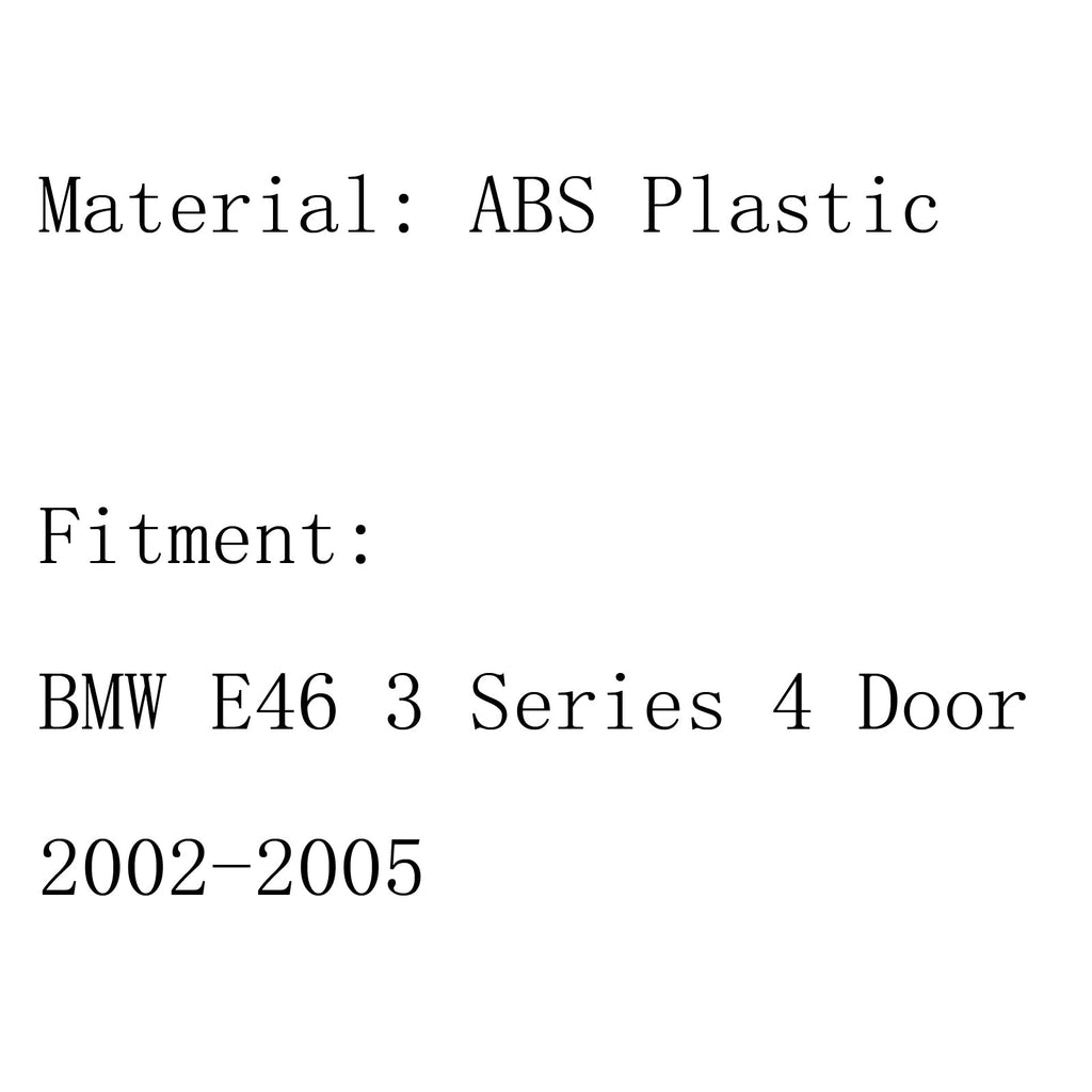 BMW 3 Series E46 Chrome Front Kidney Grille Hood 2002-2005 4 Door