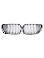Front Hood Kidney Grille Chrome for 2002 2003 2004 2005 BMW E46 3 Series