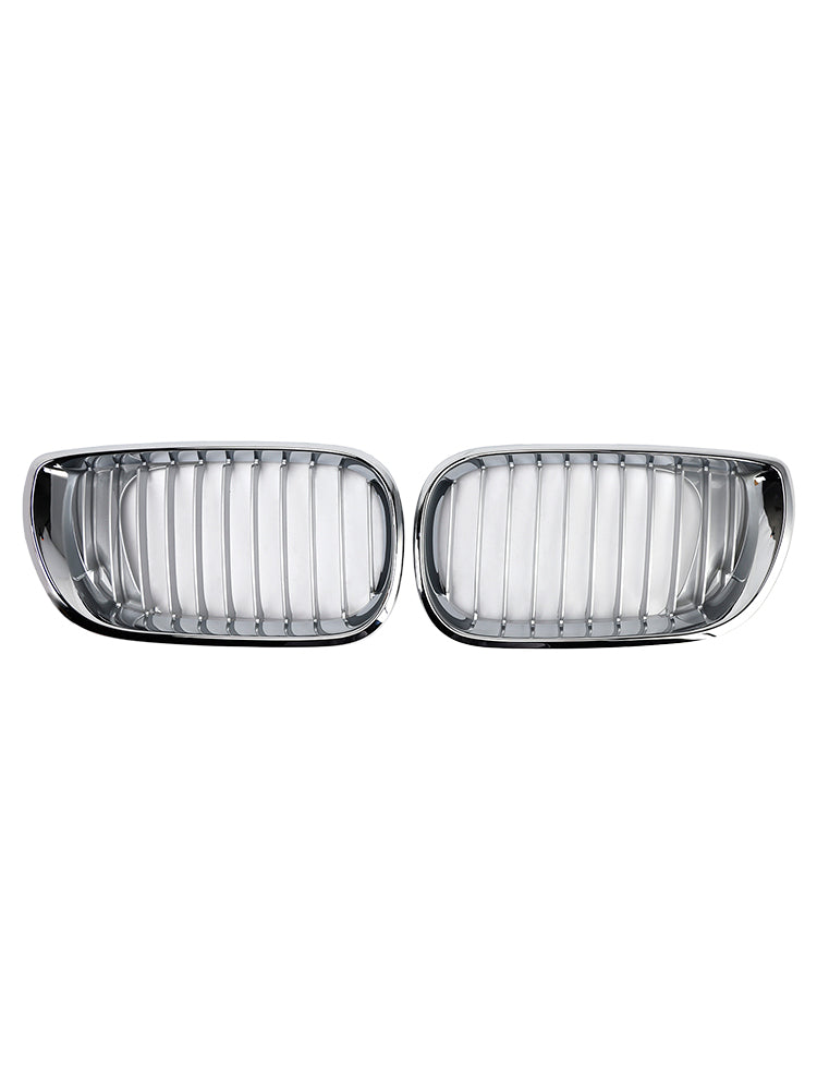 2002-2005 E46 BMW 3 Series 4-Door Chrome Front Kidney Hood Grill Insert