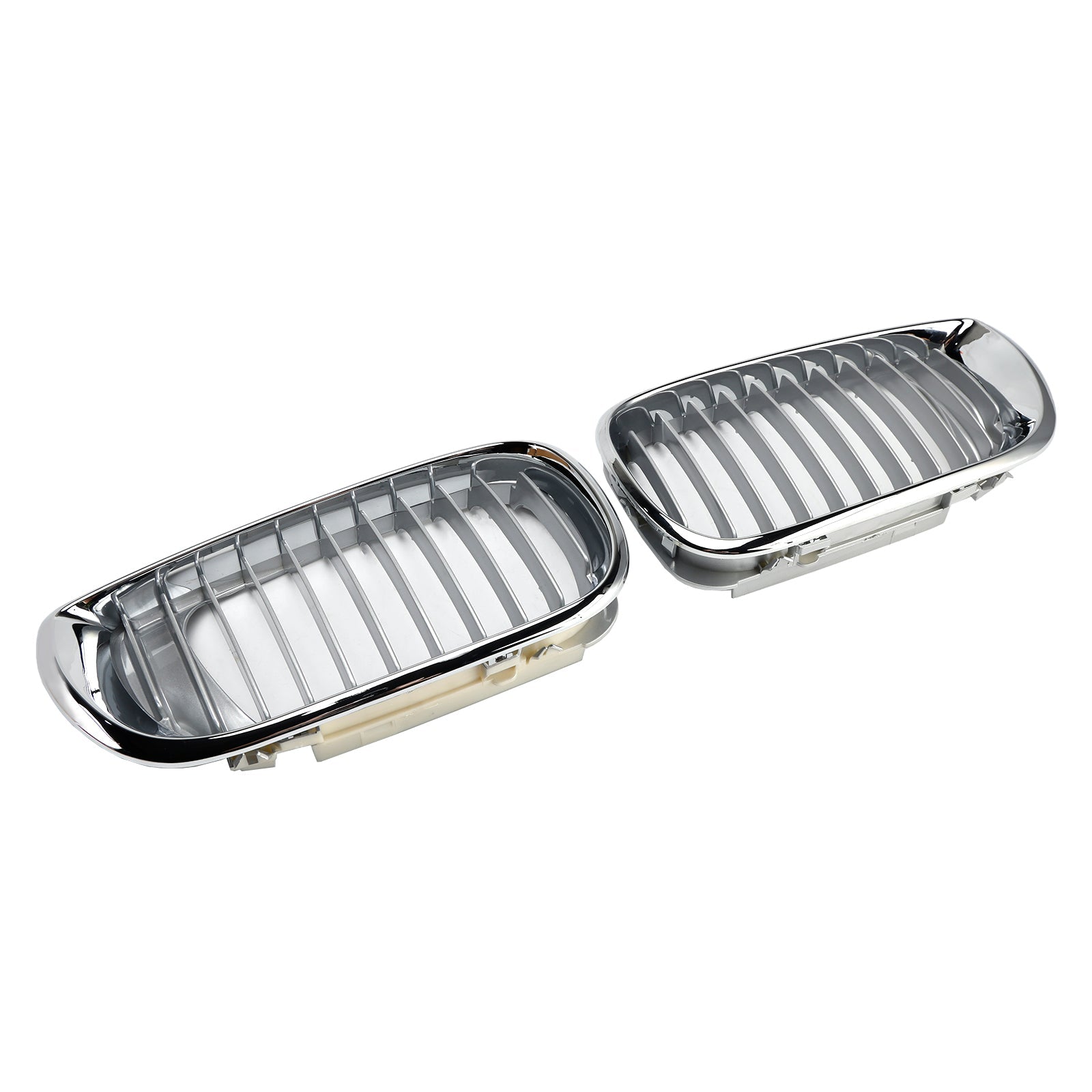 Front Hood Kidney Grille Chrome for 2002 2003 2004 2005 BMW E46 3 Series