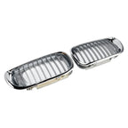 2002-2005 E46 BMW 3 Series 4-Door Chrome Front Kidney Hood Grill Insert