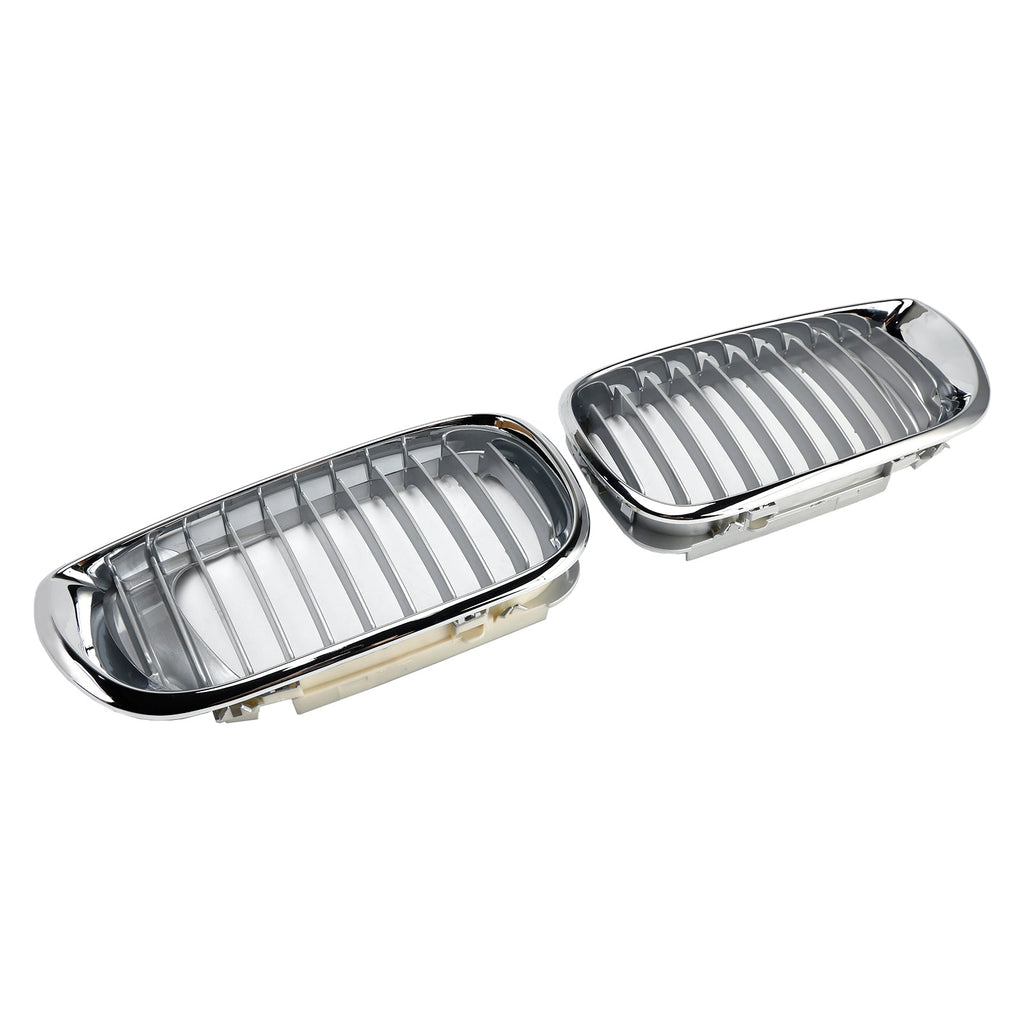BMW 3 Series E46 Chrome Front Kidney Grille Hood 2002-2005 4 Door