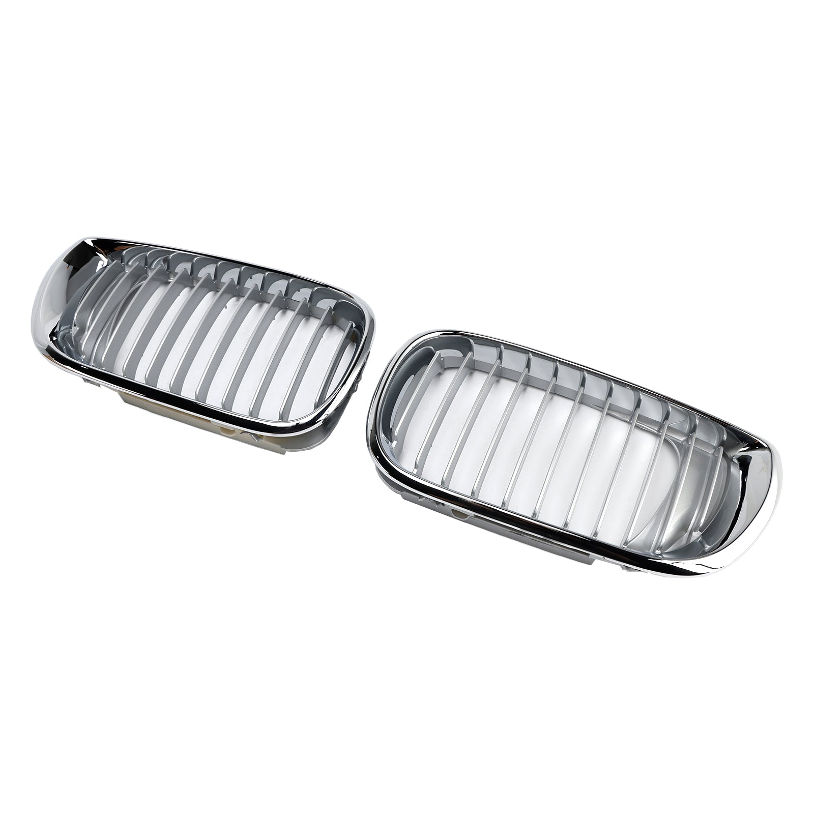 Front Hood Kidney Grille Chrome for 2002 2003 2004 2005 BMW E46 3 Series