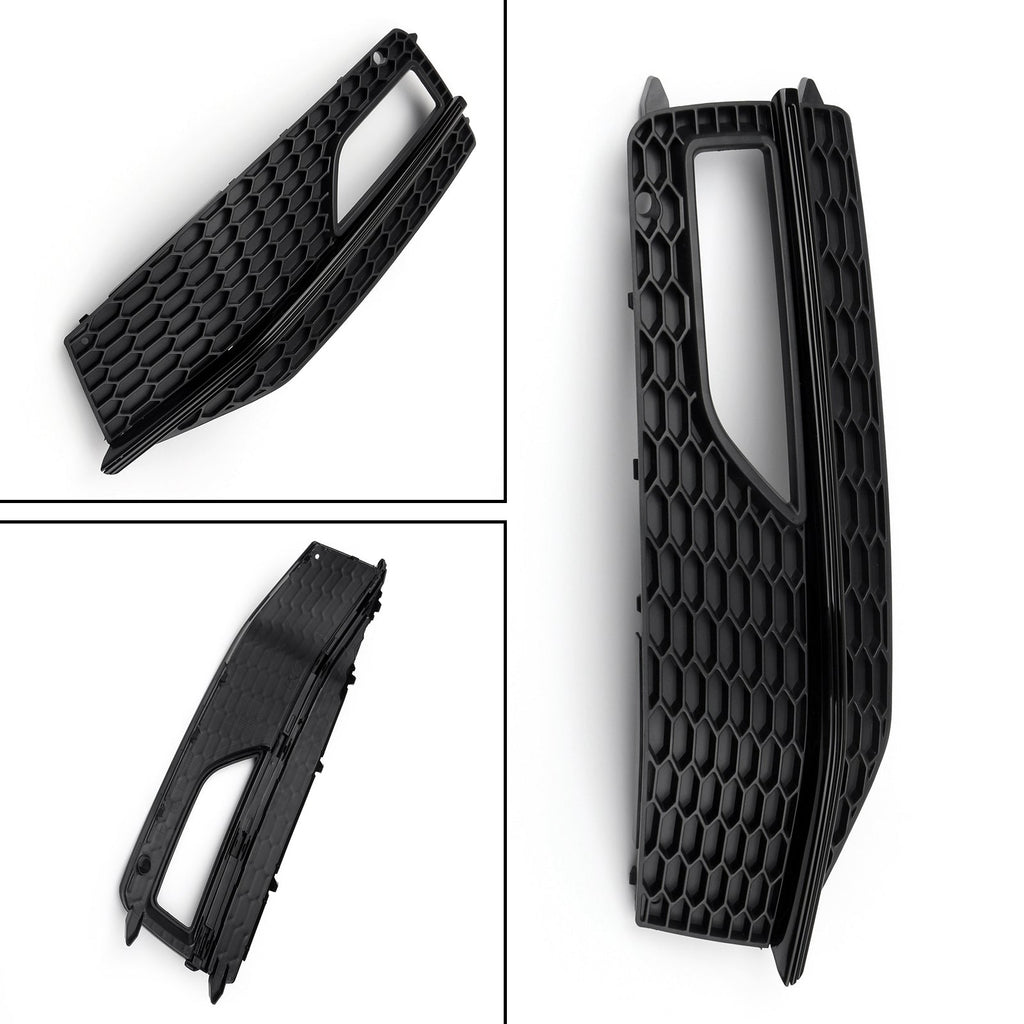 Left Bumper Fog Lamp Grille Cover For 2013 2014 2015 Audi A4 S-line S4 California Market