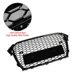 13-16 Audi A4 S4 RS4 Style Gloss Black Mesh Bumper Front Grille