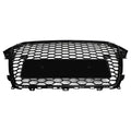13-16 Audi A4 S4 RS4 Style Mesh Front Bumper Grille Grill Gloss Black