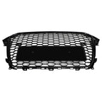 13-16 Audi A4 S4 RS4 Style Gloss Black Mesh Bumper Front Grille