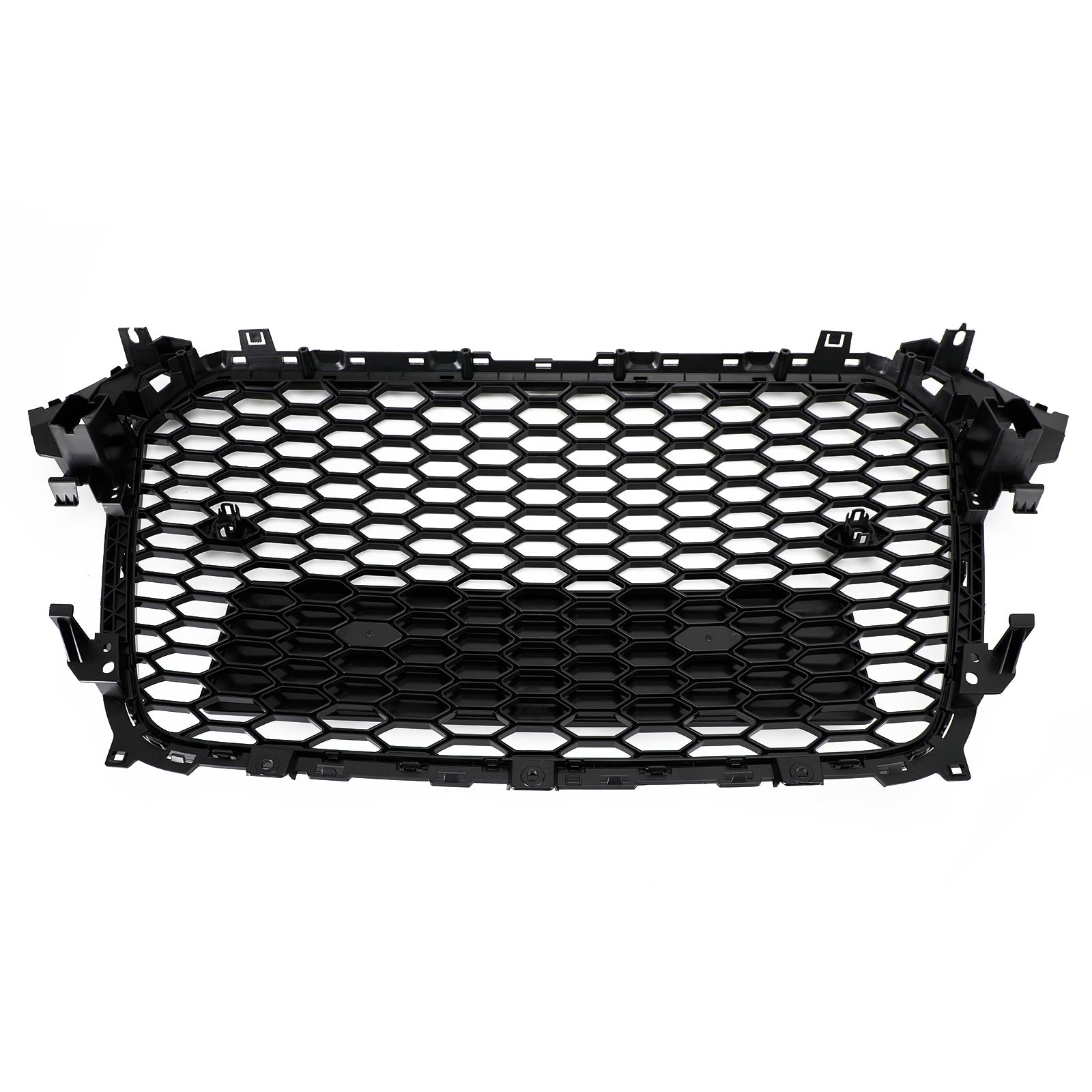 13-16 Audi A4 Gloss Black Mesh Front Bumper Grille S4 RS4 Style