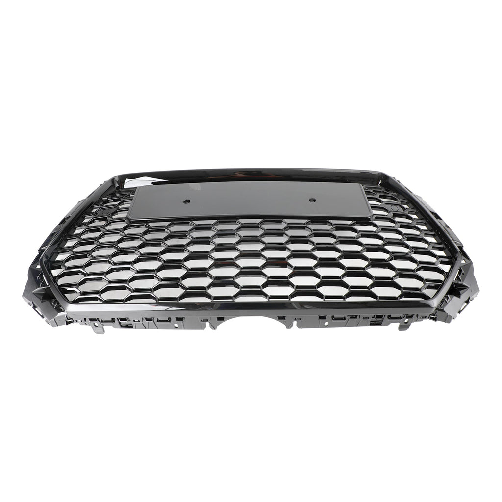 16-19 Audi A4 S4 Front Grille Black RS4 Honeycomb Mesh Hex Style Replacement