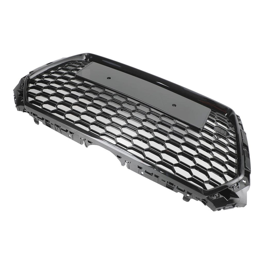 16-19 Audi A4 S4 Front Grille Black RS4 Honeycomb Mesh Hex Style Replacement