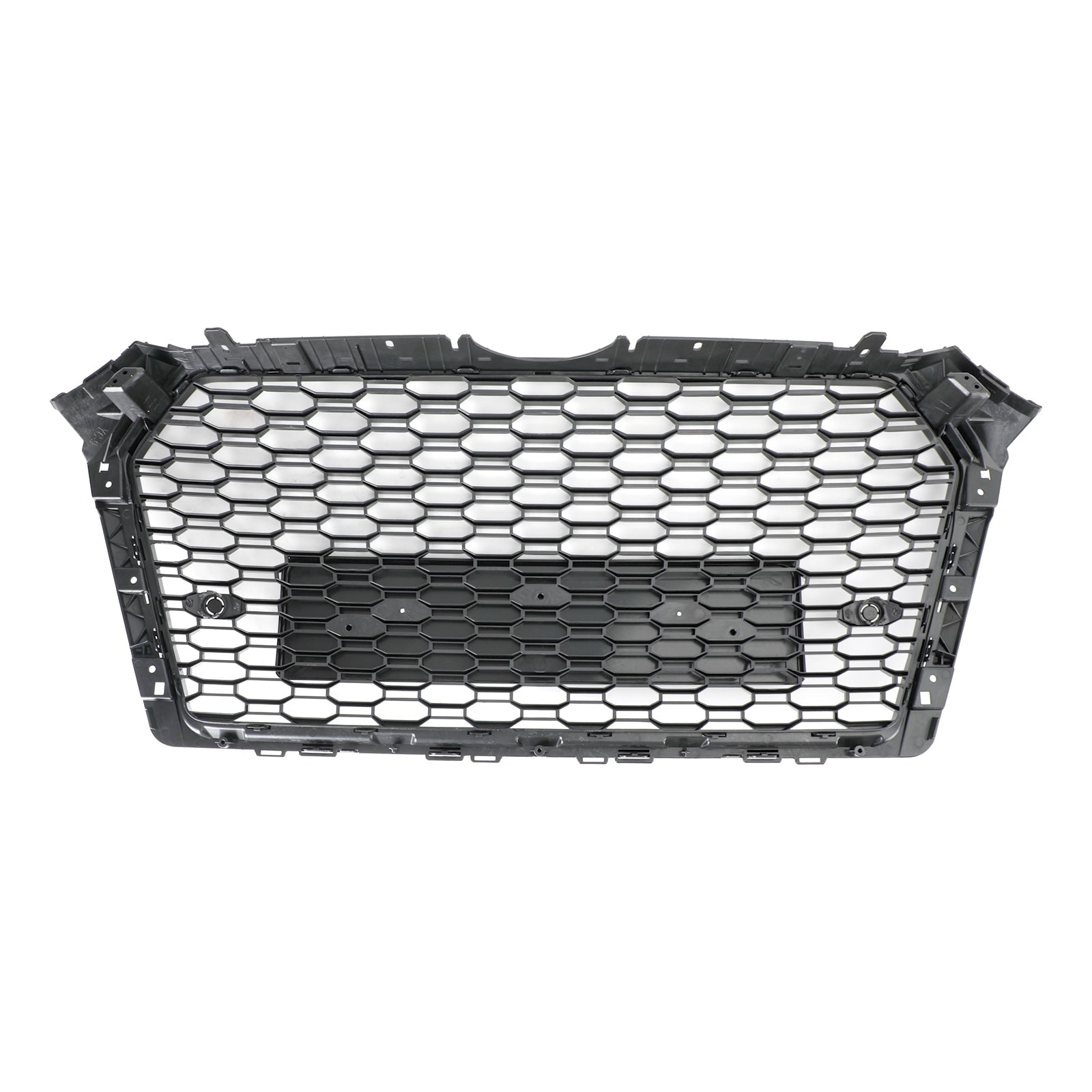 Black Honeycomb Hex Mesh Front Grille for 16-19 Audi A4 S4 RS4 Style Generic