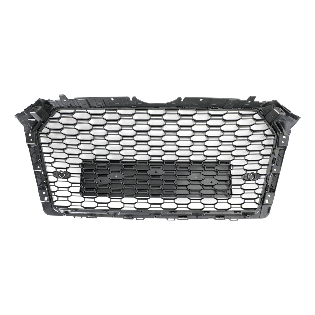 16-19 Audi A4 S4 Front Grille Black RS4 Honeycomb Mesh Hex Style Replacement