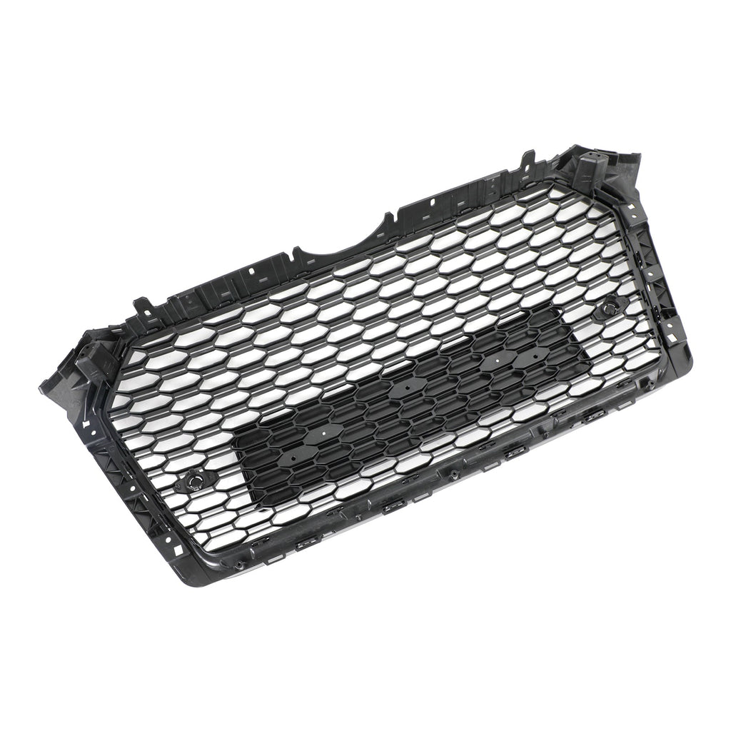 16-19 Audi A4 S4 Front Grille Black RS4 Honeycomb Mesh Hex Style Replacement
