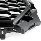 16-19 Audi A4 S4 Front Grille Black RS4 Honeycomb Mesh Hex Style Replacement