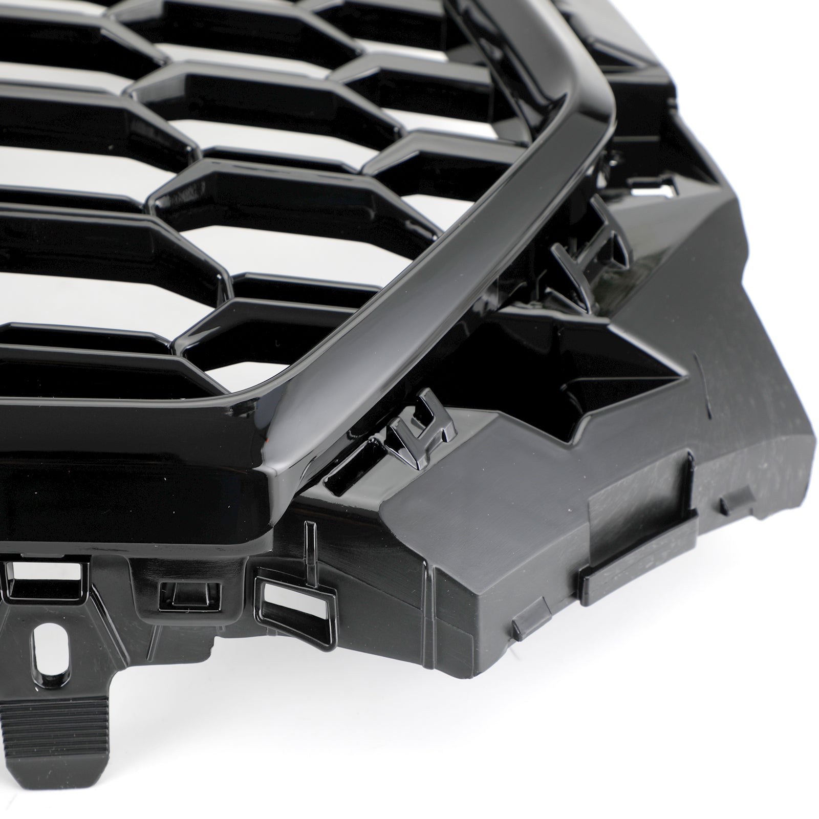 16-19 Audi A4 S4 Front Grille Black RS4 Honeycomb Mesh Hex Style Replacement