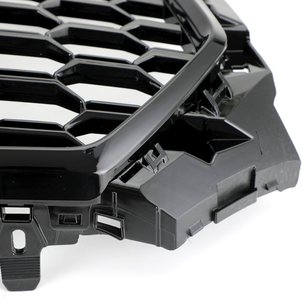 Audi A4 S4 RS4 Style Black Honeycomb Mesh Grille Front End Replacement 16-19
