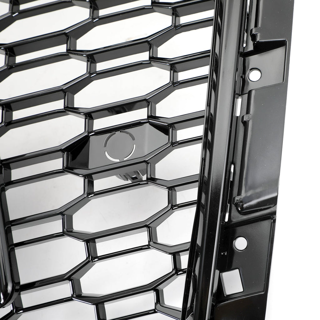 16-19 Audi A4/S4 Black Honeycomb RS4 Style Mesh Hex Grill Replacement Generic