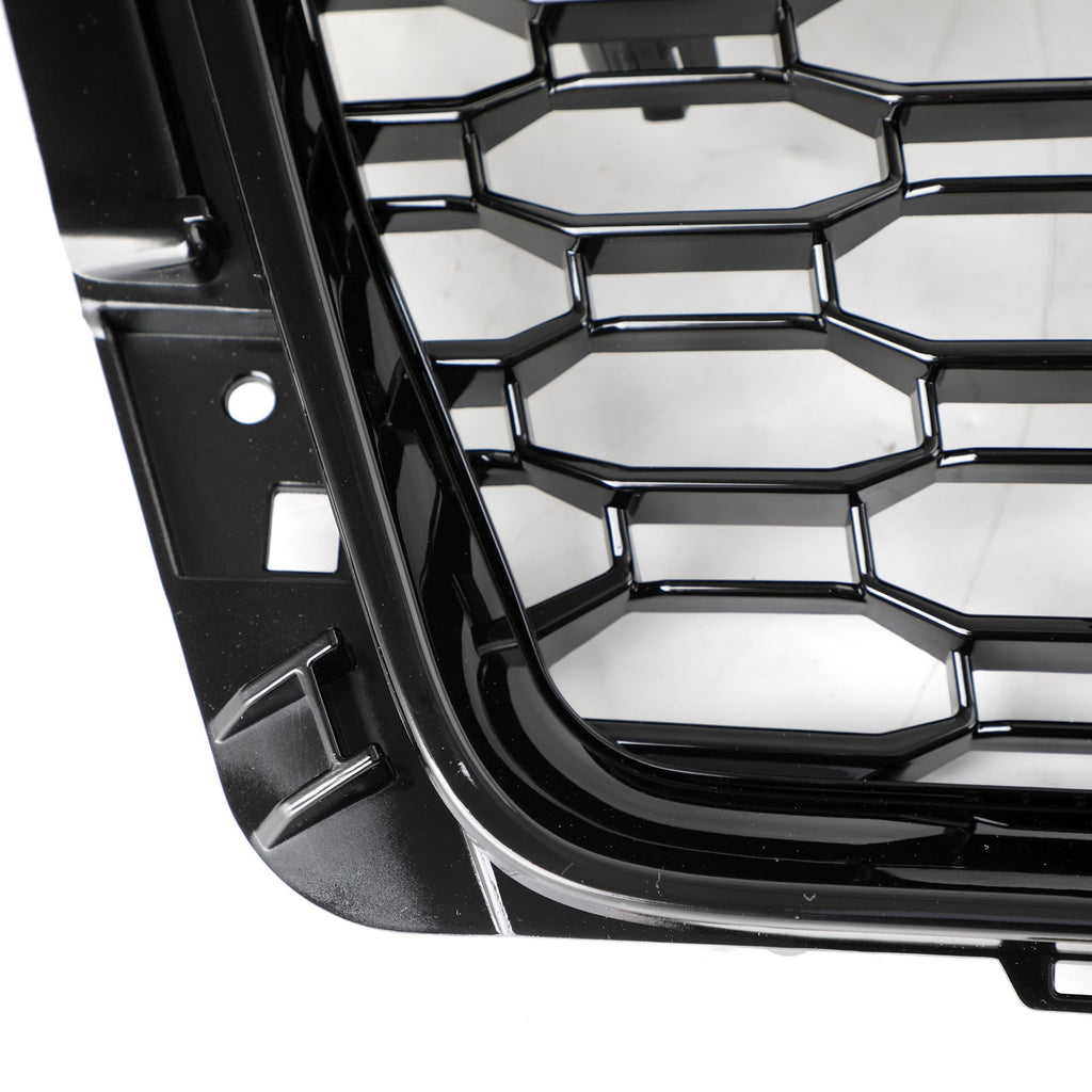 16-19 Audi A4 S4 Front Grille Black RS4 Honeycomb Mesh Hex Style Replacement