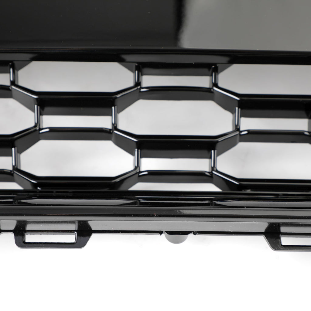 16-19 Audi A4 S4 Front Grille Black RS4 Honeycomb Mesh Hex Style Replacement