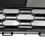 16-19 Audi A4 S4 Front Grille Black RS4 Honeycomb Mesh Hex Style Replacement
