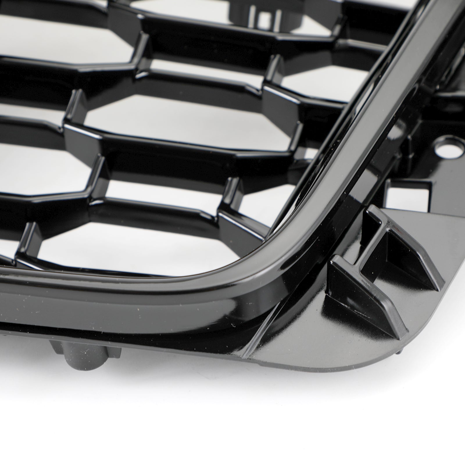 16-19 Audi A4 S4 Front Grille Black RS4 Honeycomb Mesh Hex Style Replacement