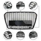 2013-2016 Audi A5 S5 B8.5 RS5 Style Honeycomb Mesh Front Bumper Replacement Grill
