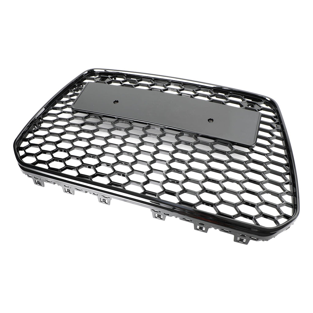 13-16 Audi A5 S5 B8.5 Grill Replacement RS5 Style Honeycomb Hex Mesh Front Bumper Grill Generic